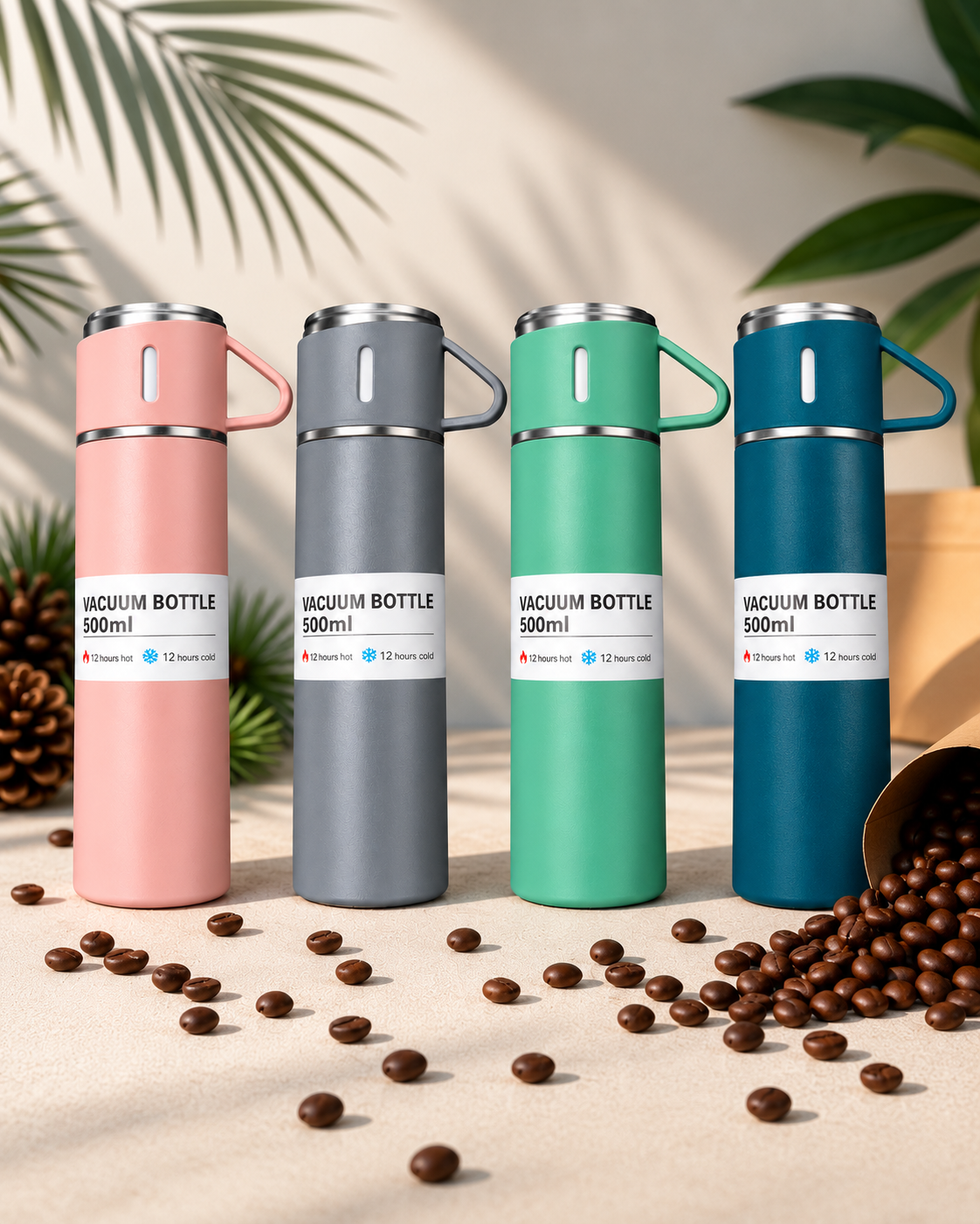 Termo de Café Térmico con Tapa de Taza